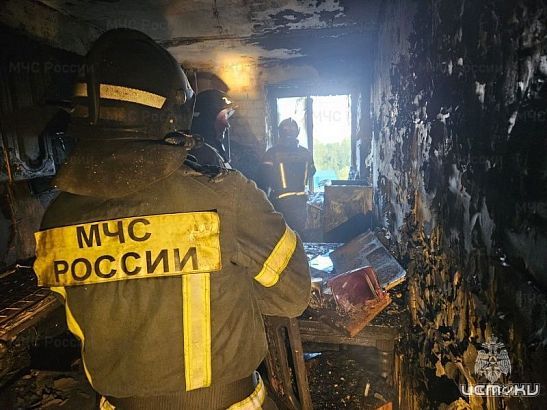 В многоквартирном доме деревни Жилина произошел пожар  В многоквартирном доме деревни Жилина произошел пожар