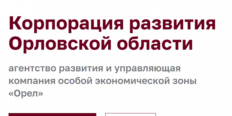 У орловской "Корпорации развития" новый директор