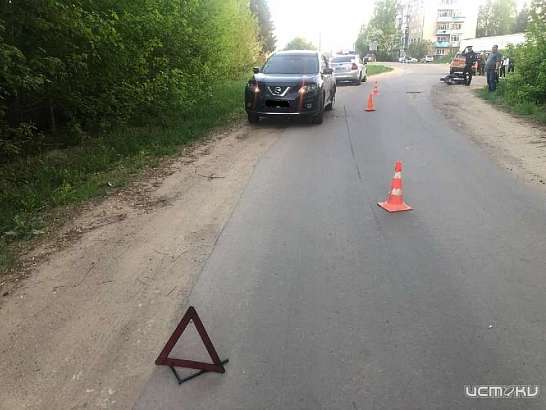 Под Орлом пьяный мотоциклист вылетел на встречку и врезался во внедорожник