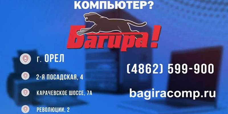Удовлетворит желания самого требовательного покупателя. Если вам нужна компьютерная или цифровая техника приходите в «Багиру»
