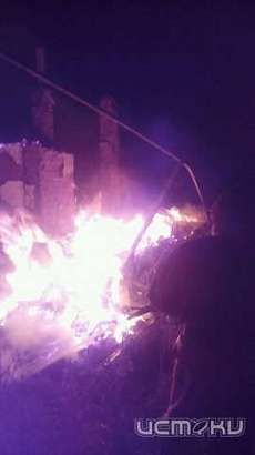 В Шаблыкинском районе горел нежилой дом