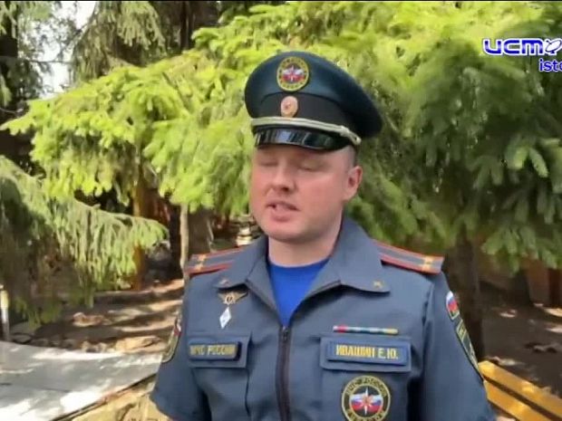 Пожар в торговом павильоне