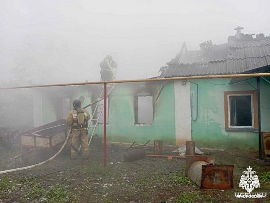 Двое погибли на пожаре в Орловской области 