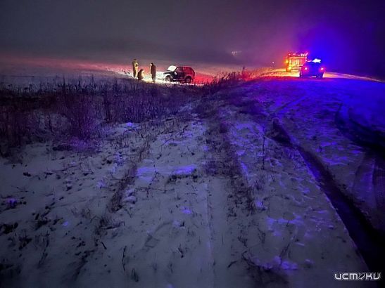Под Орлом внедорожник «Нива» опрокинулся в кювет и перевернулся 