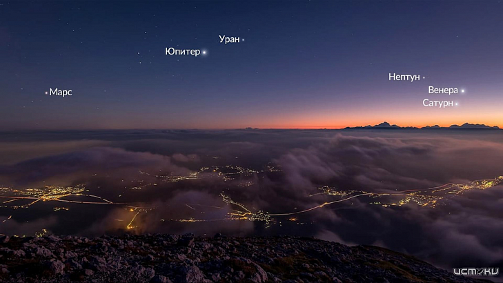 Сегодня ночью орловчане смогут увидеть парад планет 