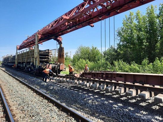 12 км бесстыкового пути уложено на перегоне Кромы-Курбакинская в Орловской области