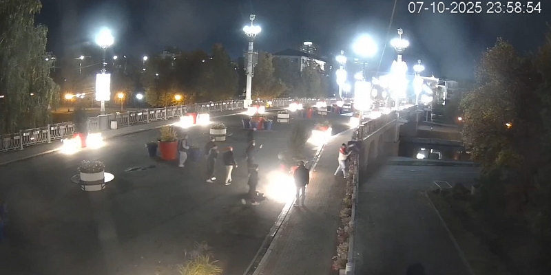 Александровский мост  вандалы Благодаря камерам полицейские установили личности подростков, устроивших погром на Александровском мосту