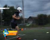 Команда по американскому футболу "Eagles" провела выставочный матч в Хомутово