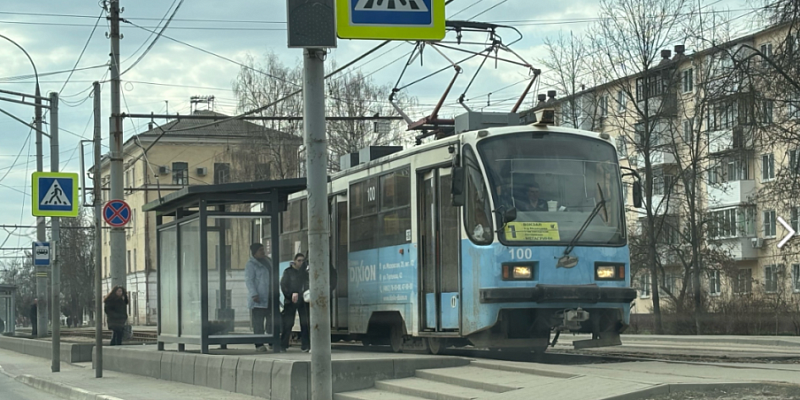 В Железнодорожном районе частично восстановлено движение трамваев