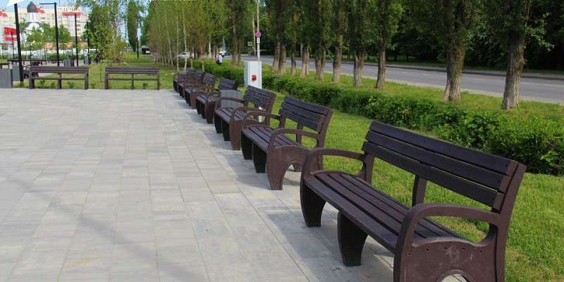 В Орле завершили благоустройство Аллеи Металлургов