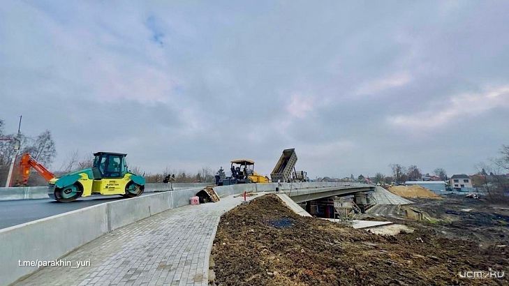 Готовность Колхозного моста в Орле составила уже 85% 