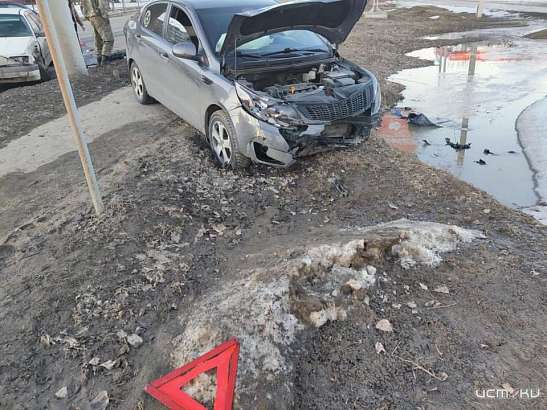 В Северном районе Орла Пассат протаранил Киа Рио