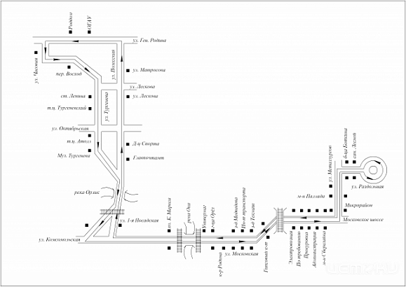 СХЕМА маршрута № 52