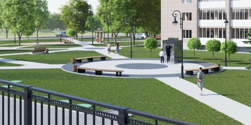 Появились картинки как будет выглядеть сквер Иванова в Орле после преображения