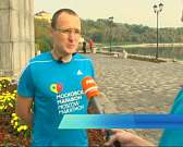 Известный российский бегун Александр Капер проделал путь из Орла до Брянска