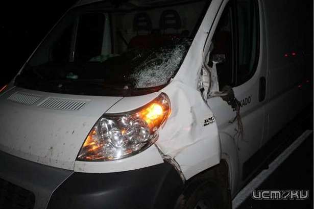 Под Орлом микроавтобус сбил пешехода