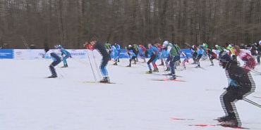 Лыжня России в этом году прошла в день всех влюбленных.