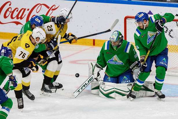 «Салават Юлаев» в результативном поединке КХЛ одержал победу над «Северсталью»