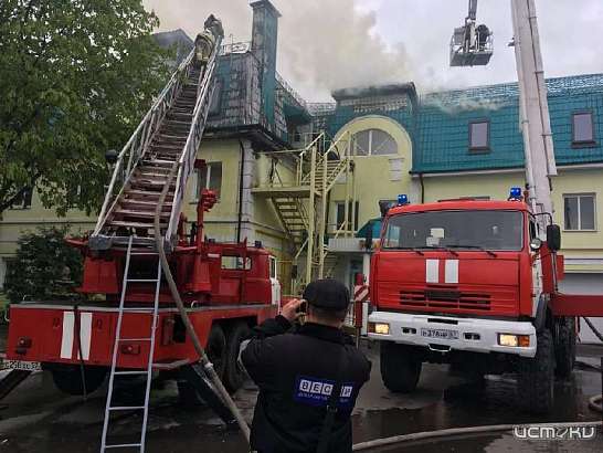 В Орле горело здание Россельхознадзора