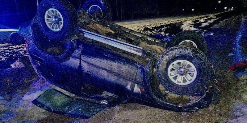 В Орловской области в ДТП с опрокидыванием автомобиля пострадал пассажир