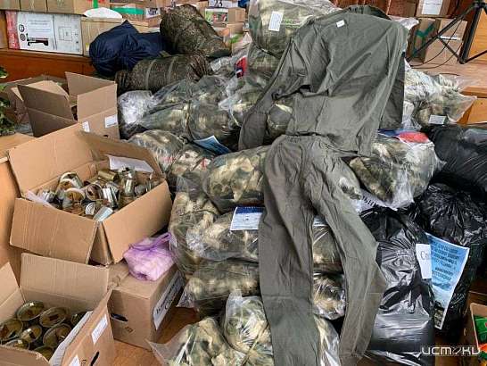 В Орле собирают очередной гуманитарный груз для участников СВО