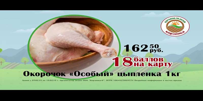 Клубные карты в сети магазинов «Правильная корзинка»1549866784