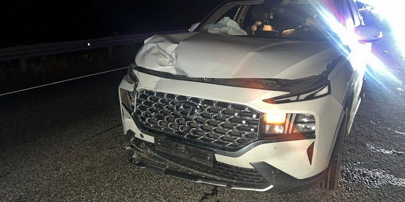 Не выдержал дистанцию: "HYUNDAI SANTA FE" "въехал" в "OPEL ASTRA "