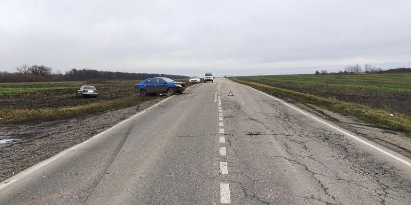 На трассе под Орлом в столкновении двух иномарок пострадали оба водителя