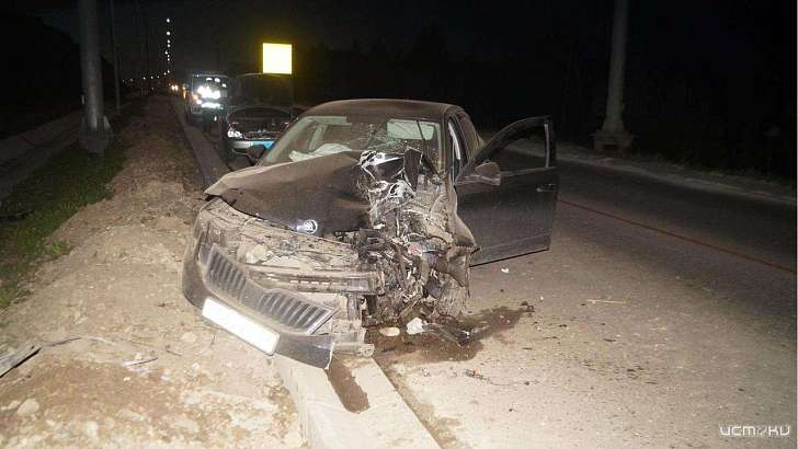 В Орловской области пьяный водитель не заметил столб