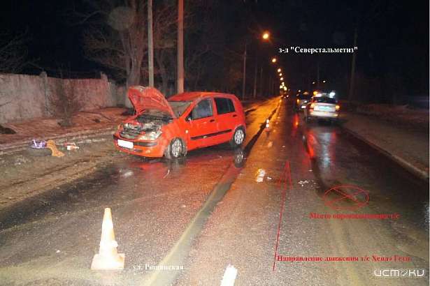 Ночью в Северном районе Орла перевернулась иномарка