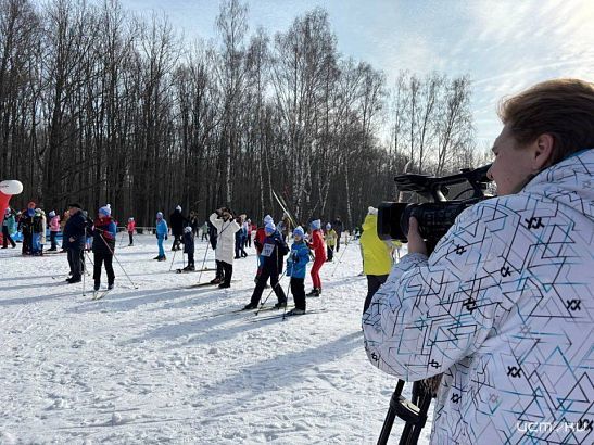 Сегодня Орел стал частью "Лыжни России". Фоторепортаж