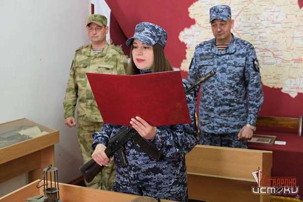 В Орле Росгвардейцы присягнули на верность Отечеству 