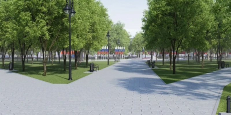 Вторые торги на выбор подрядчика на ремонт сквера Танкистов прошли вхолостую