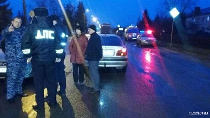 На зебре под Орлом попали под машину женщина с ребенком