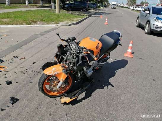 В Орле водитель Daewoo Matiz сбила мотоциклиста