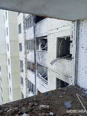 В Орле продолжаются аварийно‑восстановительные работы дома и выплаты пострадавшим от атаки БПЛА в Северном районе