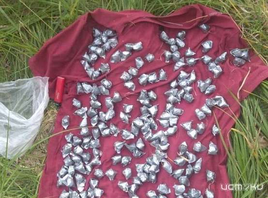 В Орле иностранца поймали возле тайника с крупной партией героина 