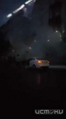 В Орле горела "Тойота". Видео