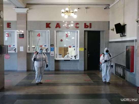 На железнодорожном вокзале в Орле прошел рейд по контролю за соблюдением пассажирами масочного режима