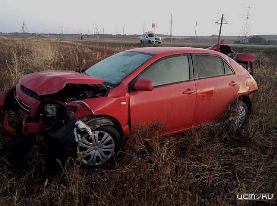 На Орловщине 28-летний водитель без прав улетел с трассы в кювет 