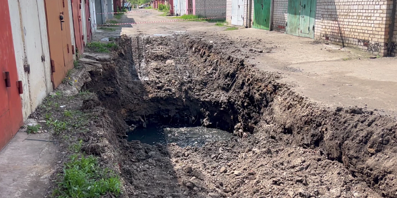 В Орле завершили восстановление коллектора у ГК «Луч» после обрушения