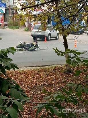 В Орле мотоциклист пострадал в ДТП