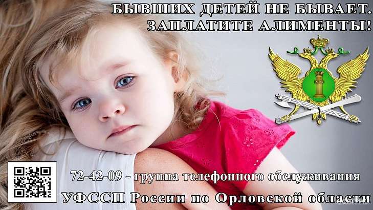 Орловские приставы взыскали свыше 176 млн рублей задолженности по алиментам