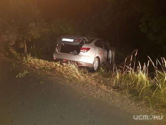 На Орловщине пьяный водитель перевернулся на «Ниссане»
