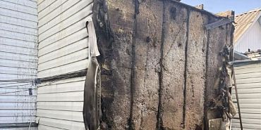 Возгорание на улице Юбилейной: в Знаменке горел фасад жилого дома