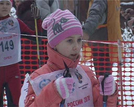 Лыжники в лесу