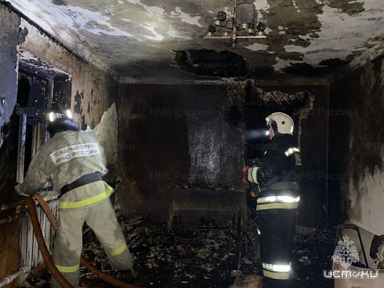 В Покровском районе сгорел дом 