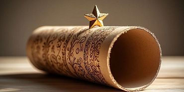 новый год подарки Новогодние картонные тубусы