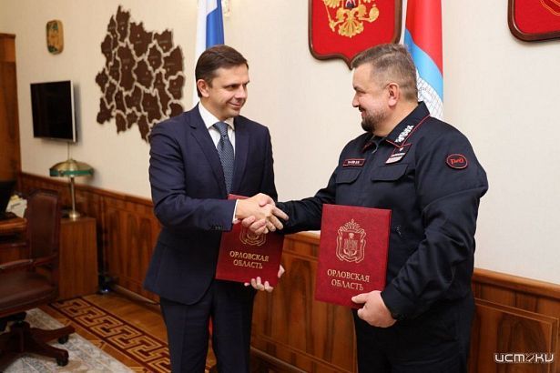 Начальник МЖД Валерий Танаев и Губернатор Орловской области Андрей Клычков подписали соглашение о взаимодействии и сотрудничестве в области железнодорожного транспорта
