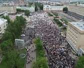 «Бессмертный полк» в Орле показали с высоты птичьего полета